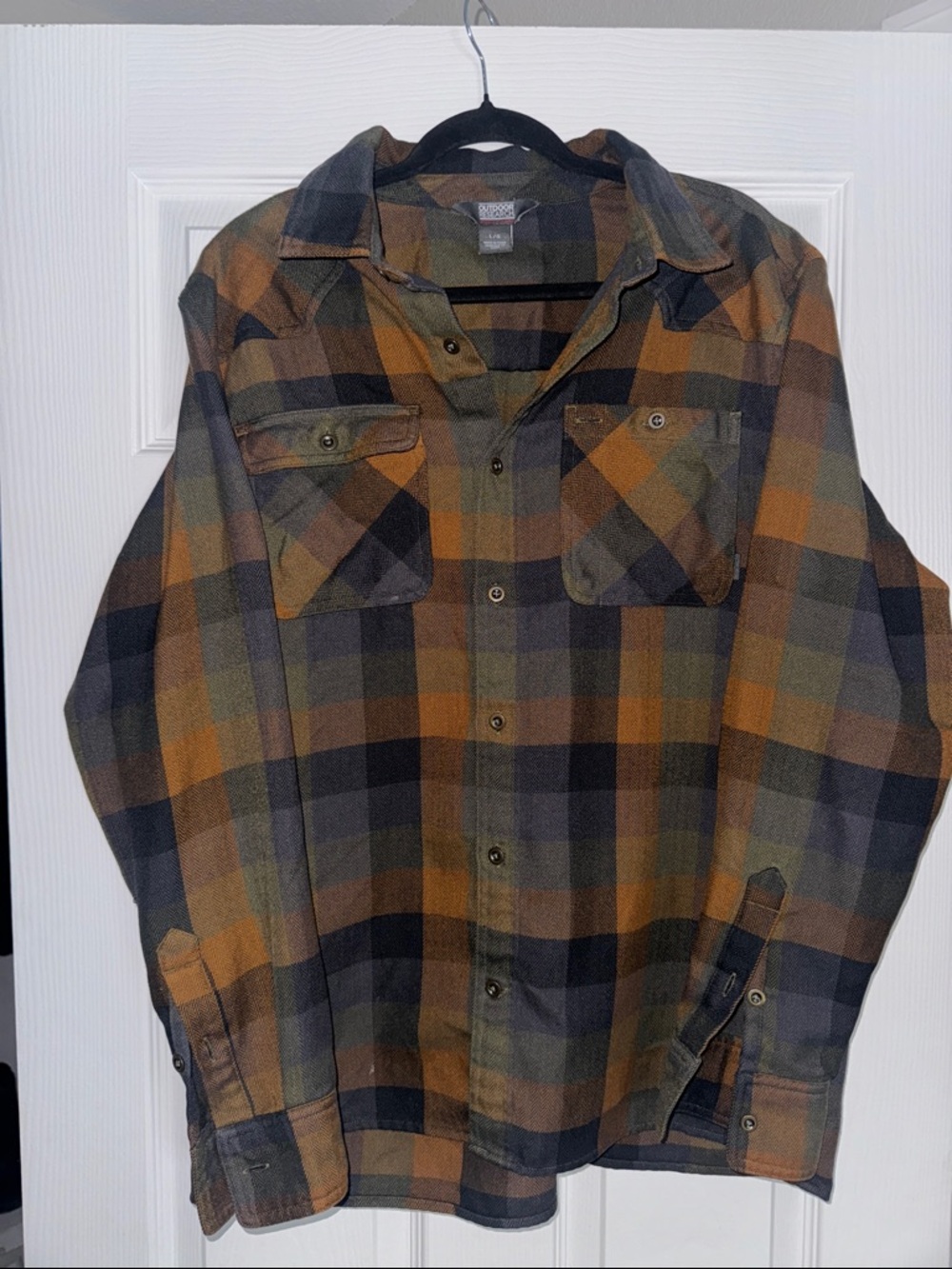 Outdoor Research Olive & Brown Plaid Lightweight Shirt Jacket